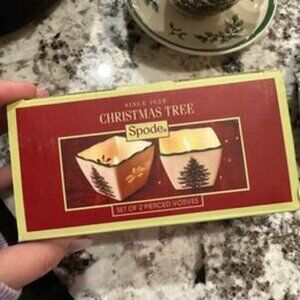 Spode Christmas Tree tealight set holiday classic